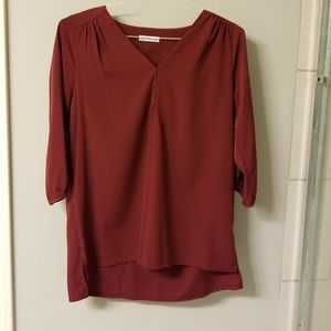 Wine colored dainty hooligan tunic